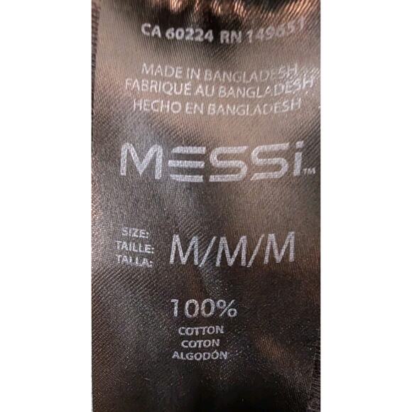 Messi Collection Men's SS Black T-shirt Size Medium Pink Graphic 100 % Cotton - Picture 5 of 5